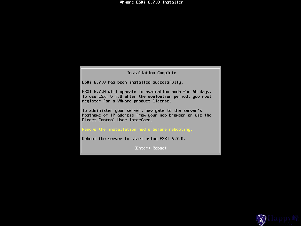 图片[12]-VMware ESXi 6.7安装过程介绍-Happy峰