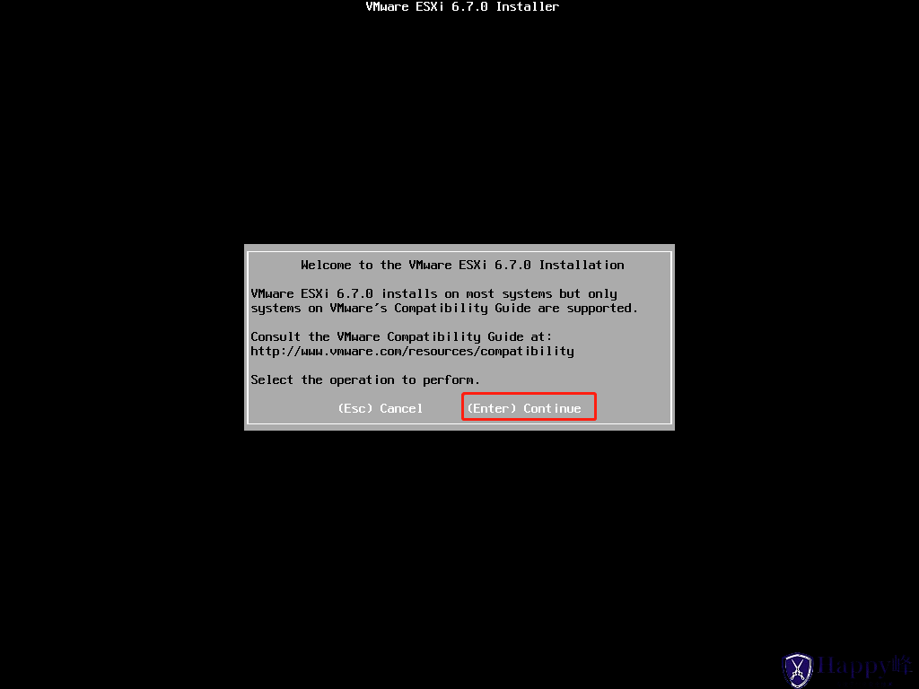 图片[4]-VMware ESXi 6.7安装过程介绍-Happy峰