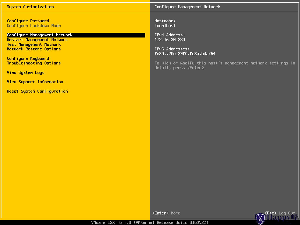 图片[20]-VMware ESXi 6.7安装过程介绍-Happy峰