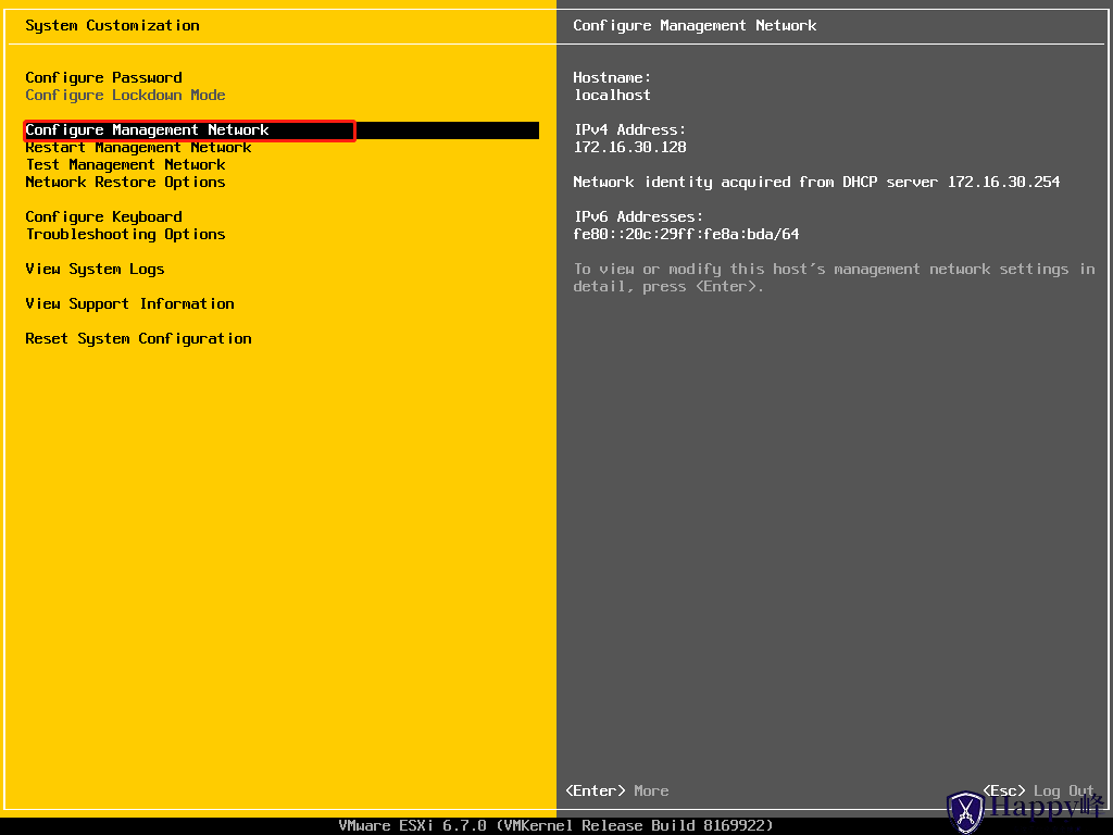 图片[16]-VMware ESXi 6.7安装过程介绍-Happy峰