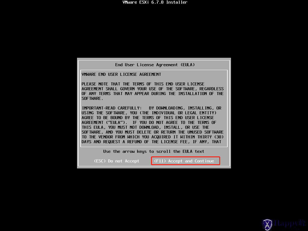 图片[5]-VMware ESXi 6.7安装过程介绍-Happy峰